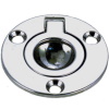 Perko Round Flush Ring Pull - 1-5/8" - Chrome Plated Zinc