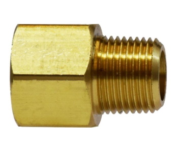 Pipe Adapter - Brass - 1/2" x 1/4"