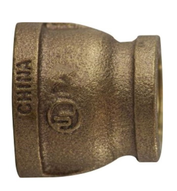 FNPT Pipe Reducer Coupling - Bronze - 1/4" x 1/8"