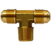 Flared Tee & Pipe Coupler - 1/4" x 1/4"