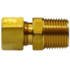 Compression Connectors - Male Pipe Coupling - Brass