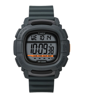 Timex Command&#8482; 47mm Silicone Strap Watch - Gray