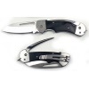Folding Rigging Knife - Captain - Black Handle - Straight Blade
