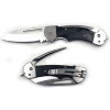 Folding Rigging Knife - Crew - Black Handle - Straight Blade