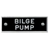 Bernard Identi-Plate - "BILGE PUMP" - Boat System Label