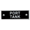 Bernard Identi-Plate - "PORT TANK" - Boat System Label