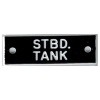 Bernard Identi-Plate - "STBD. TANK" - Boat System Label