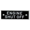 Bernard Identi-Plate - "ENGINE SHUTOFF" - Engine System Label
