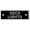 Bernard Identi-Plate - "DECK LIGHT" - Lighting System Label