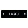 Bernard Identi-Plate - "LIGHT" - Lighting System Label