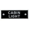 Bernard Identi-Plate - "CABIN LIGHT" - Lighting System Label