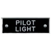 Bernard Identi-Plate - "PILOT LIGHT" - Lighting System Label