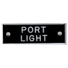 Bernard Identi-Plate - "PORT LIGHT" - Lighting System Label
