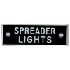 Bernard Identi-Plate - "SPREADER LIGHTS" - Lighting System Label