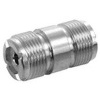 Coaxial Cable UHF Connector - Tinned Copper - Double Female Barrel