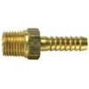 Brass Male Pipe Rigid - 1/4" Pipe x 1/4" Barb