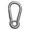 Carbine Hook w/Eyelet - Stainless Steel - 3/16"