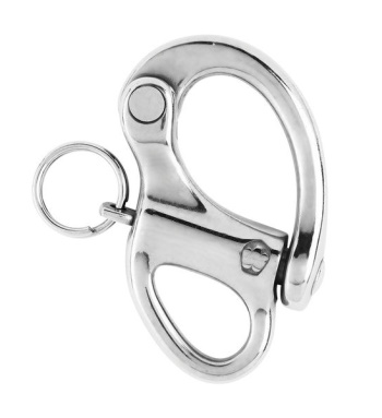 Snap Shackle - Fixed Eye - Stainless Steel - 1-3/8"