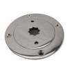Stainless Star Patterned Deck Plate - 3"