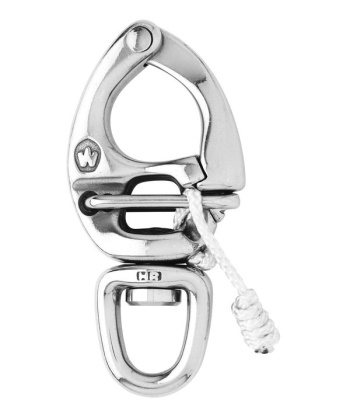 Quick-Release Snap Shackle - Swivel Eye - Stainless Steel - 5/8"