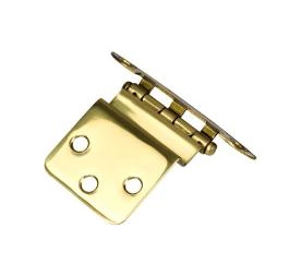 Semi-Concealed Hinge - Polished Brass