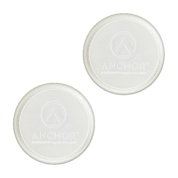 Anchor Magnetic Coasters - White - 2/pack