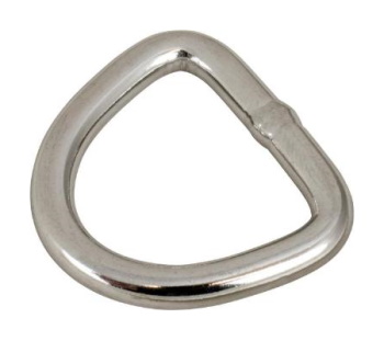 "D" Ring - Stainless Steel - 1/4" x 1-1/2"