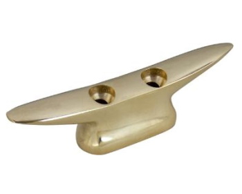 Closed Base Cleats - Brass - 3-3/16"