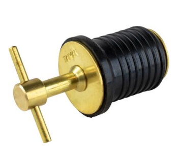 Sea-Dog T-Handle Drain Plug - Brass