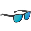 Hobie Coastal Float Polarized Sunglasses - Satin Black/Grey W. Cobalt Mirror