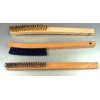 14" Wood Handle - Stainless Steel Bristles