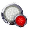Advanced LED Low Profile Contemporary Dome Light w/White & Red LEDs - 5.5"