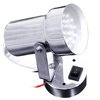 Advanced LED Highly Polished Stainless Steel LED Swivel/Bulkhead Cabin Light