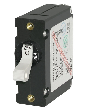 Carling A-Series Circuit Breaker - White Toggle - 30 Amps