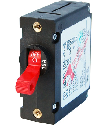 A-Series Circuit Breaker - Red Toggle - 10 Amps