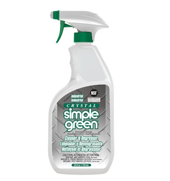 Simple Green "Crystal" Cleaner/Degreaser - 24 oz. Spray Bottle
