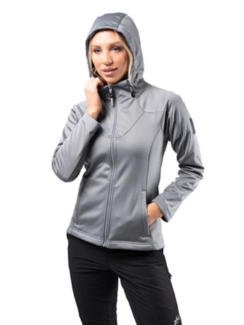 Zhik Women's Fleece Lined Tech Hoodie - Platinum - XL