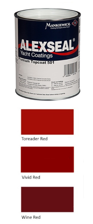 Alexseal Premium Topcoat 501 - Reds