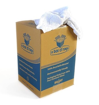 Terry Cloth Rags - 50-lbs Box