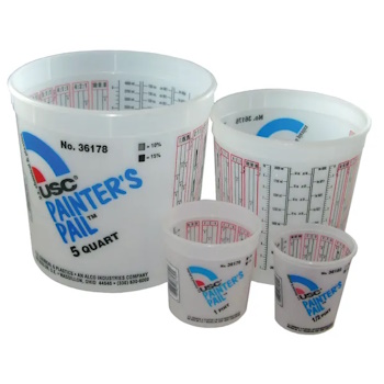 "Mix & Measure" Painter's Pails with Gradations