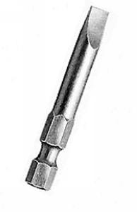 W.L. Fuller Screwdriver Bits - Slotted Power - 1/4" Hex Shank - Blade Dia. 0.25in