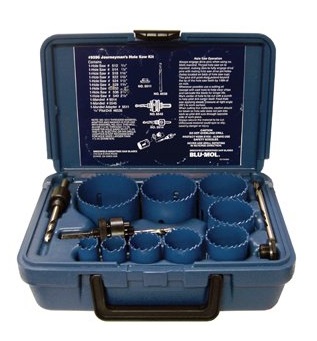 "Blu-Mol" Journeyman's Hole Saw Kit - 13 Piece